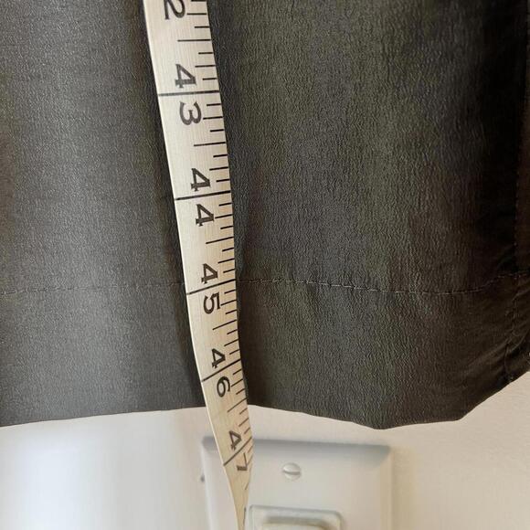 Vintage Fennelli Women's Size L XL Black Leather Faux Fur Trim Overcoat Jacket - Picture 7 of 15